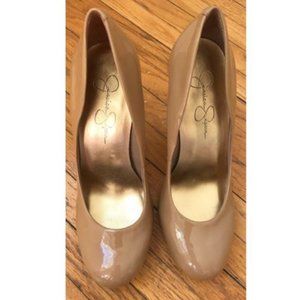 Jessica Simpson Patent Nude Heels